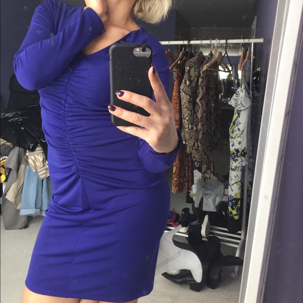 NARCISO RODRIGUEZ DESIGNATION Ruched Dress S - Picture 2 of 5
